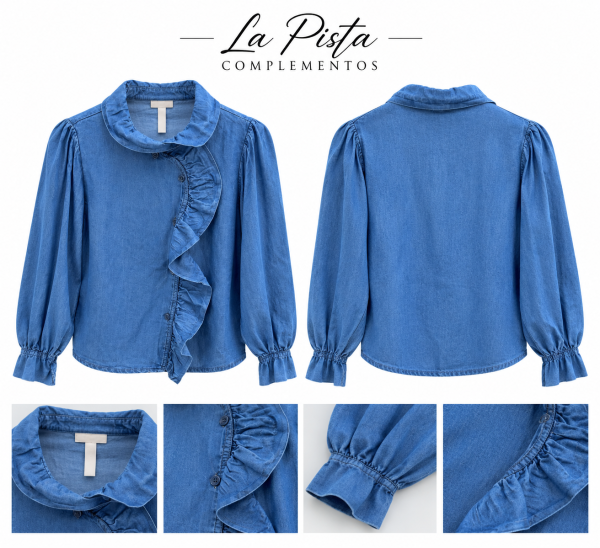 BLUSA VAQUERA VOLANTES
