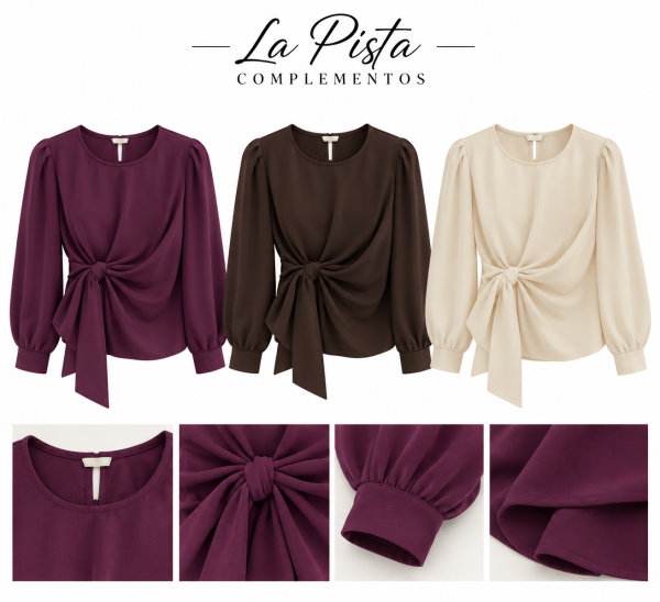 BLUSAS MOÑA AJUSTABLE