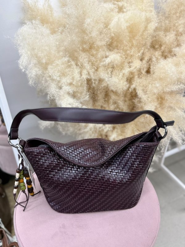 BOLSO PENELOPE BURDEOS PEQUEÑO