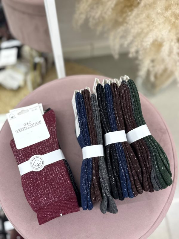 CALCETINES RAYA BRILLO