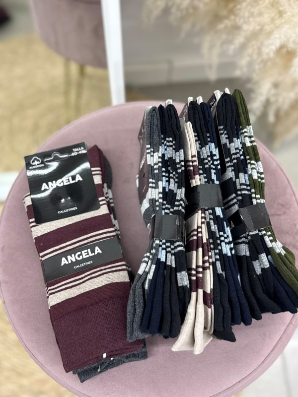 CALCETINES RAYAS GORDAS HOMBRE