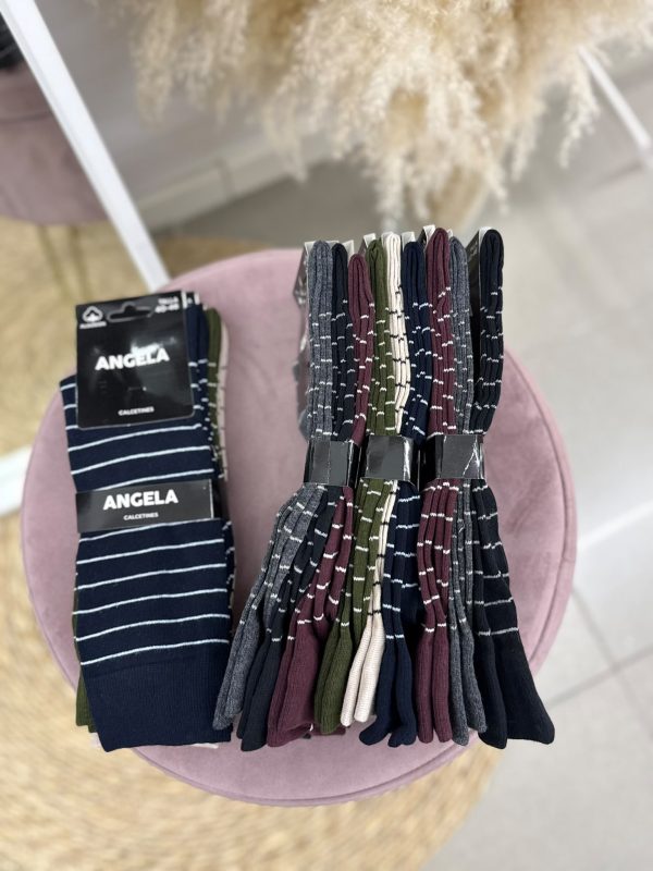 CALCETINES RAYAS FINAS HOMBRE